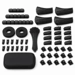 139-Piece Cable Management Organizer Set for Desk and Electronics