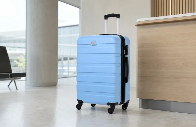 Maleta ABS de 20 pulgadas: carcasa, ruedas y organización