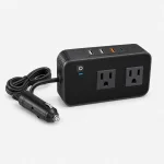 Inversor de coche 200W de 12V a 110V con USB y Type-C