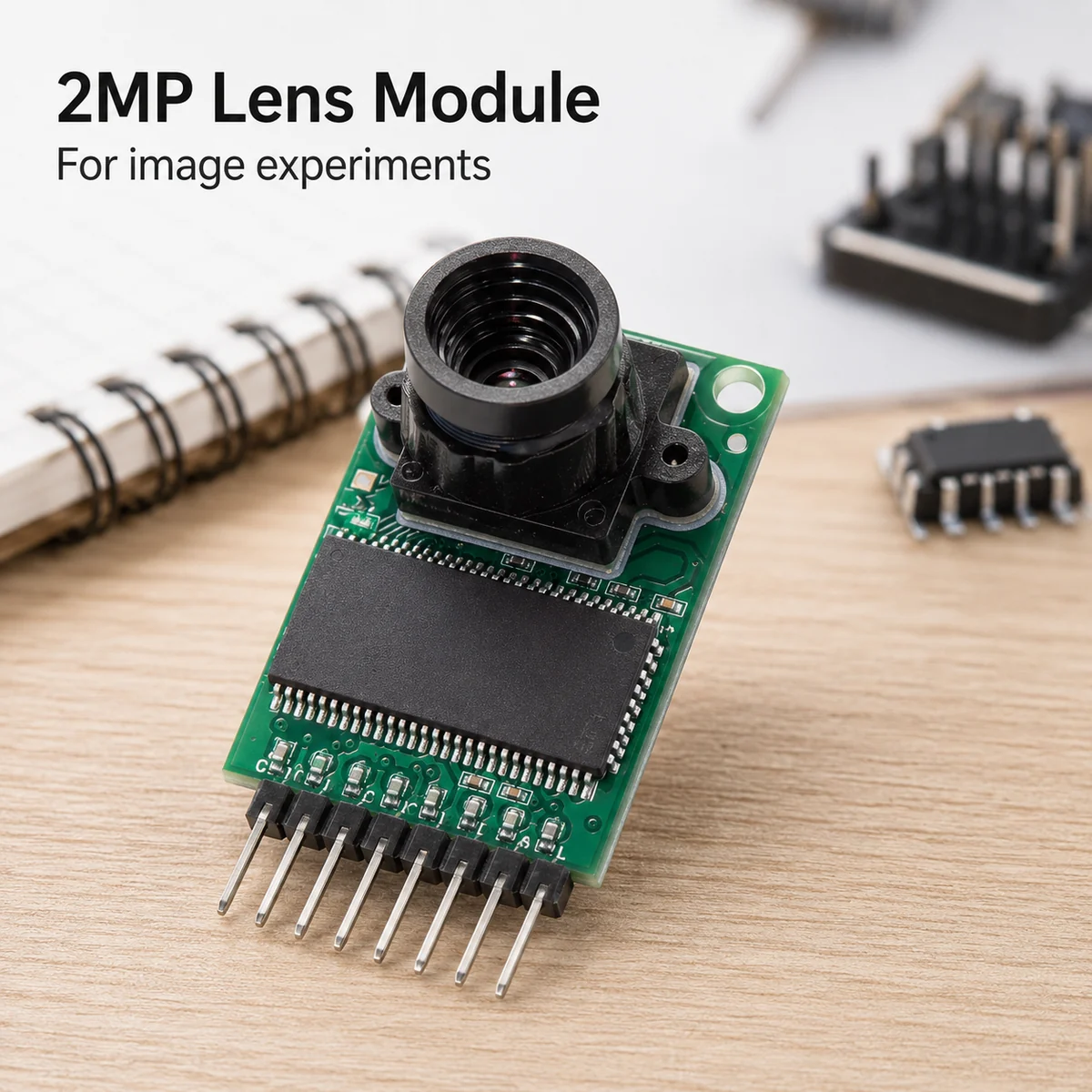 Material- und Strukturdetail für 2MP SPI-Kameramodul für Mikrocontroller-Entwicklung für den Alltag
