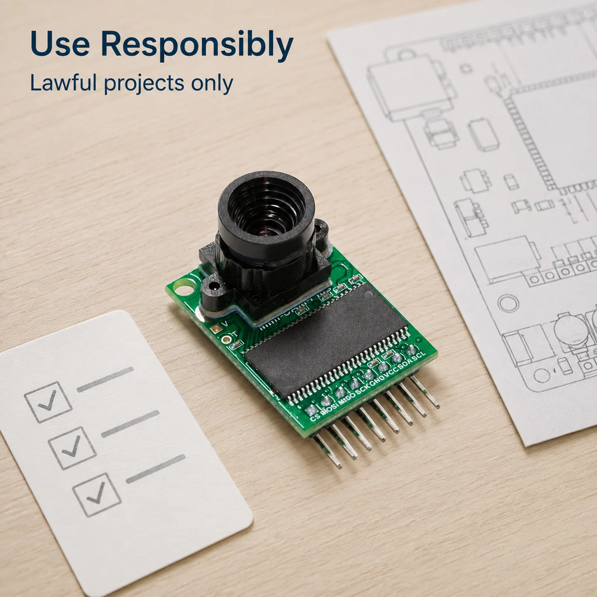 Kaufprüfung für 2MP SPI-Kameramodul für Mikrocontroller-Entwicklung für den Alltag
