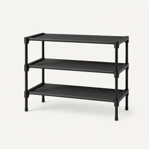 3-Tier Stackable Shoe Rack for Entryway & Closet Storage