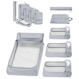 Set di cubi da viaggio da 6 pezzi con borsa per scarpe
