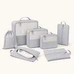 Set di cubi da viaggio da 6 pezzi con borsa per scarpe