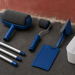 Cómo usar un kit de rodillos de 8 piezas para pintar bordes y esquinas