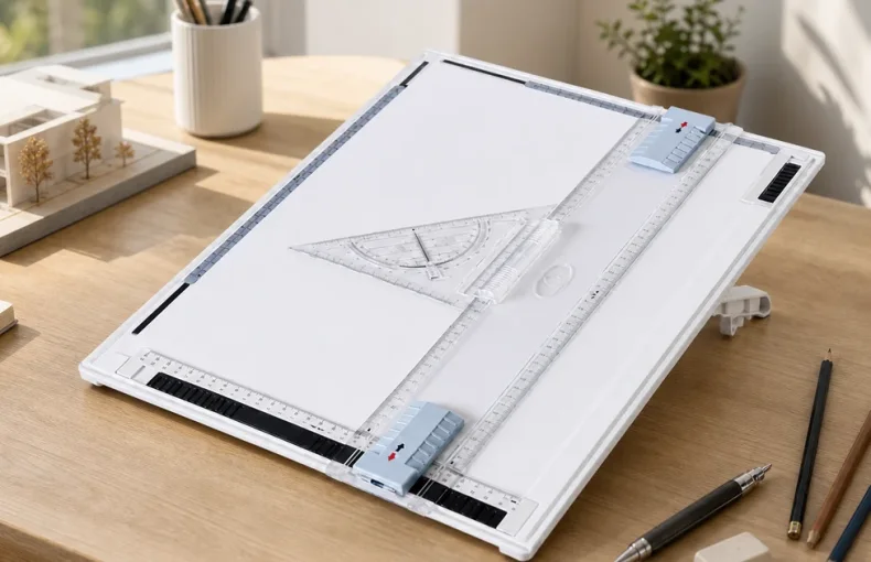 A3 Drawing Board with Parallel Ruler: Drafting and Student Setup Guide