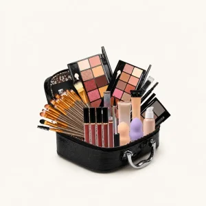 Kit de maquillage tout-en-un pour visage yeux et levres
