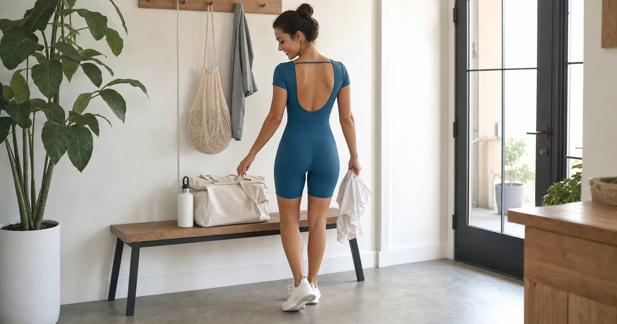 Guida outfit con romper yoga schiena scoperta