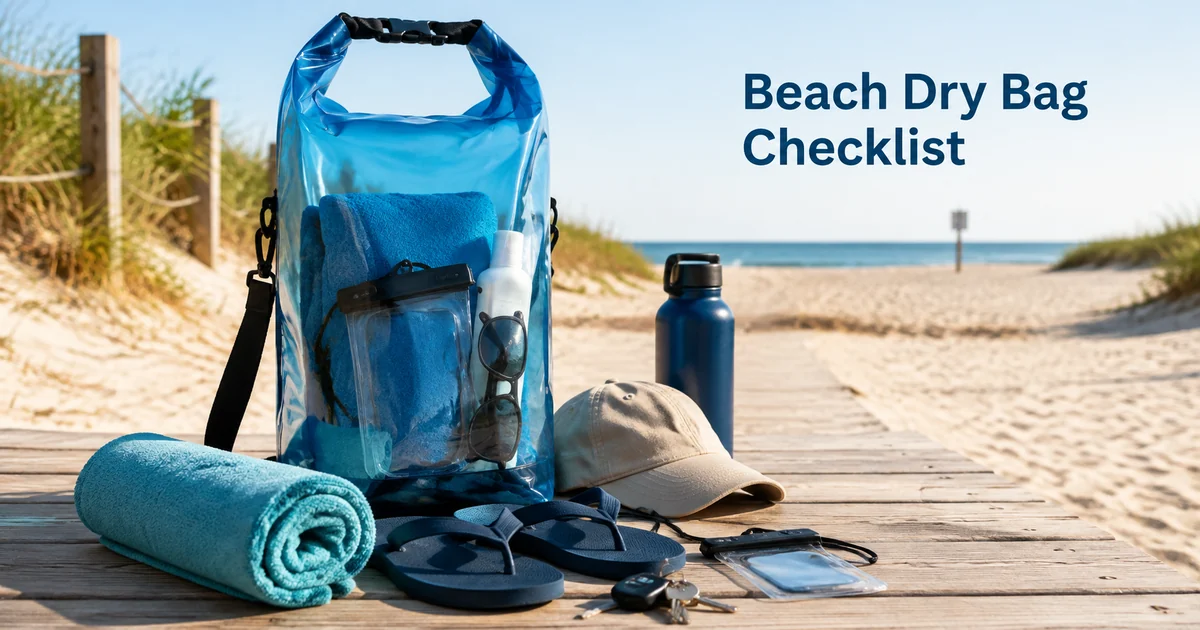 Strand-Dry-Bag-Packliste: Was trocken, getrennt und griffbereit bleiben sollte