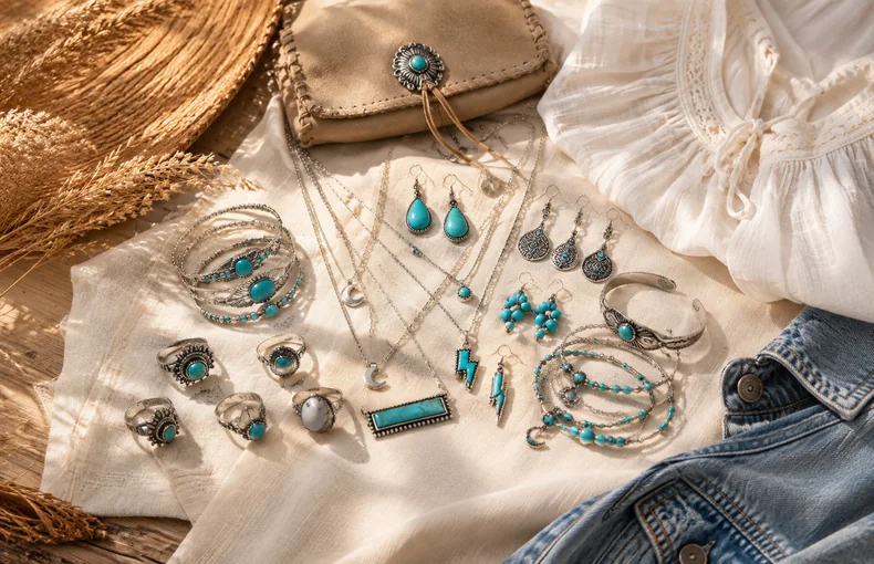 Bohemian Turquoise-Style Jewelry Set Guide for Festival, Vacation and Gift Styling