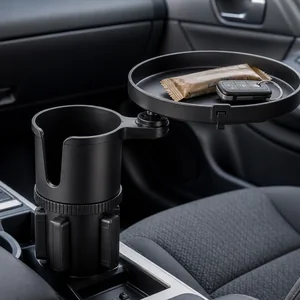 ¿Cabe una bandeja ajustable en el portavasos del coche? Guía de medidas