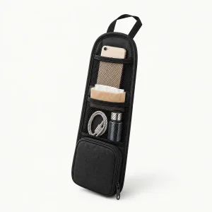 Auto Sitz Organizer mit Netztaschen, hängende Aufbewahrungstasche für tägliche Fahrten
