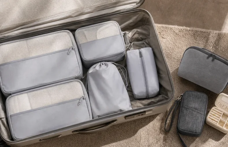 Cómo organizar el equipaje de mano: cubos, bolsa tecnológica y documentos