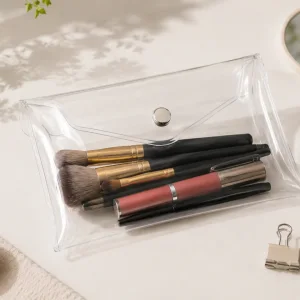 Clear PVC Makeup Pouch Guide for Travel, Stationery and Small Essentials