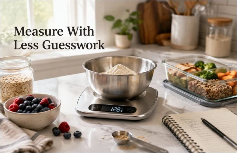 Digital Kitchen Scale Guide for Baking, Meal Prep and Small Kitchens
