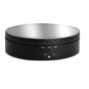 Black colour option with R/L, SR and ASA controls below its silver reflective platform