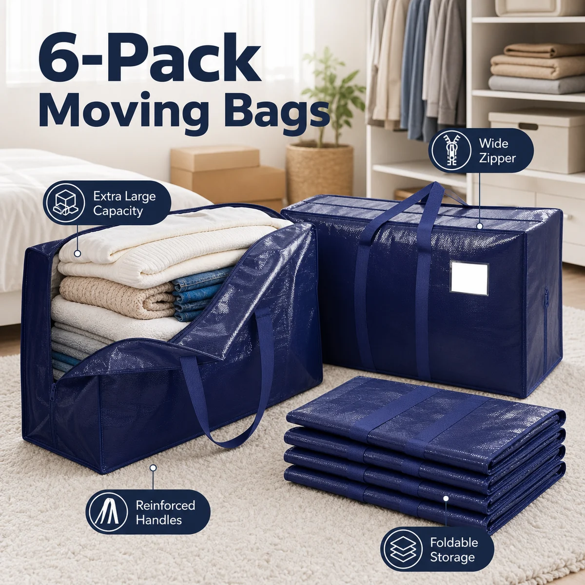 Moving Day Packing Checklist for Clothes, Bedding and Soft Storage
