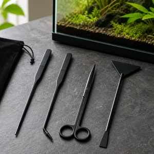 Para qué sirve cada herramienta del kit de aquascaping de 4 piezas