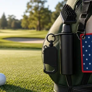 Brosse de nettoyage pour clubs de golf avec serviette: guide terrain