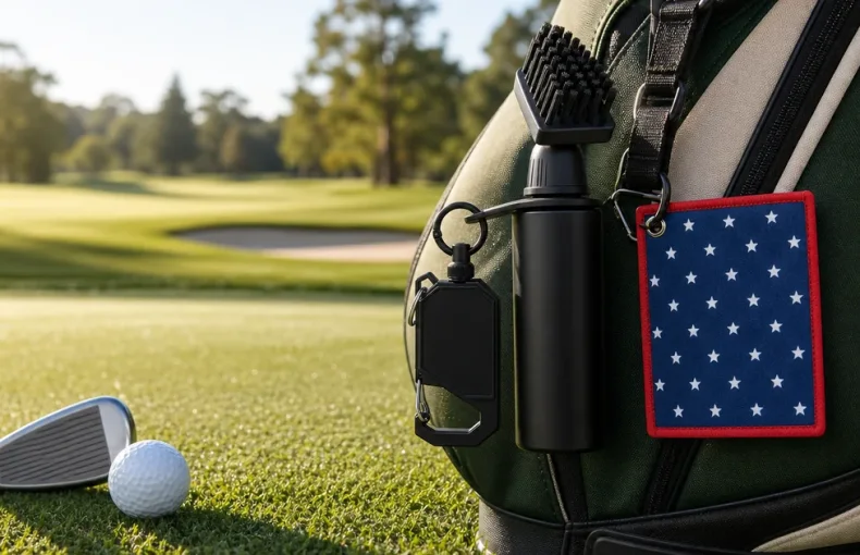 Golfclub-Bürstenreiniger mit Handtuch: Pflege auf dem Platz