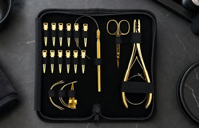 Cómo elegir un kit de herramientas para extensiones: alicate, pasador y agujas curvas
