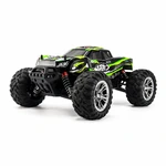 Camion RC HOSHI N416 verde e nero su sfondo bianco, visto dall’angolo anteriore