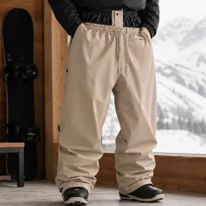 Pantalones Snowboard Loose Fit: Polainas, Ventilacion y Capas