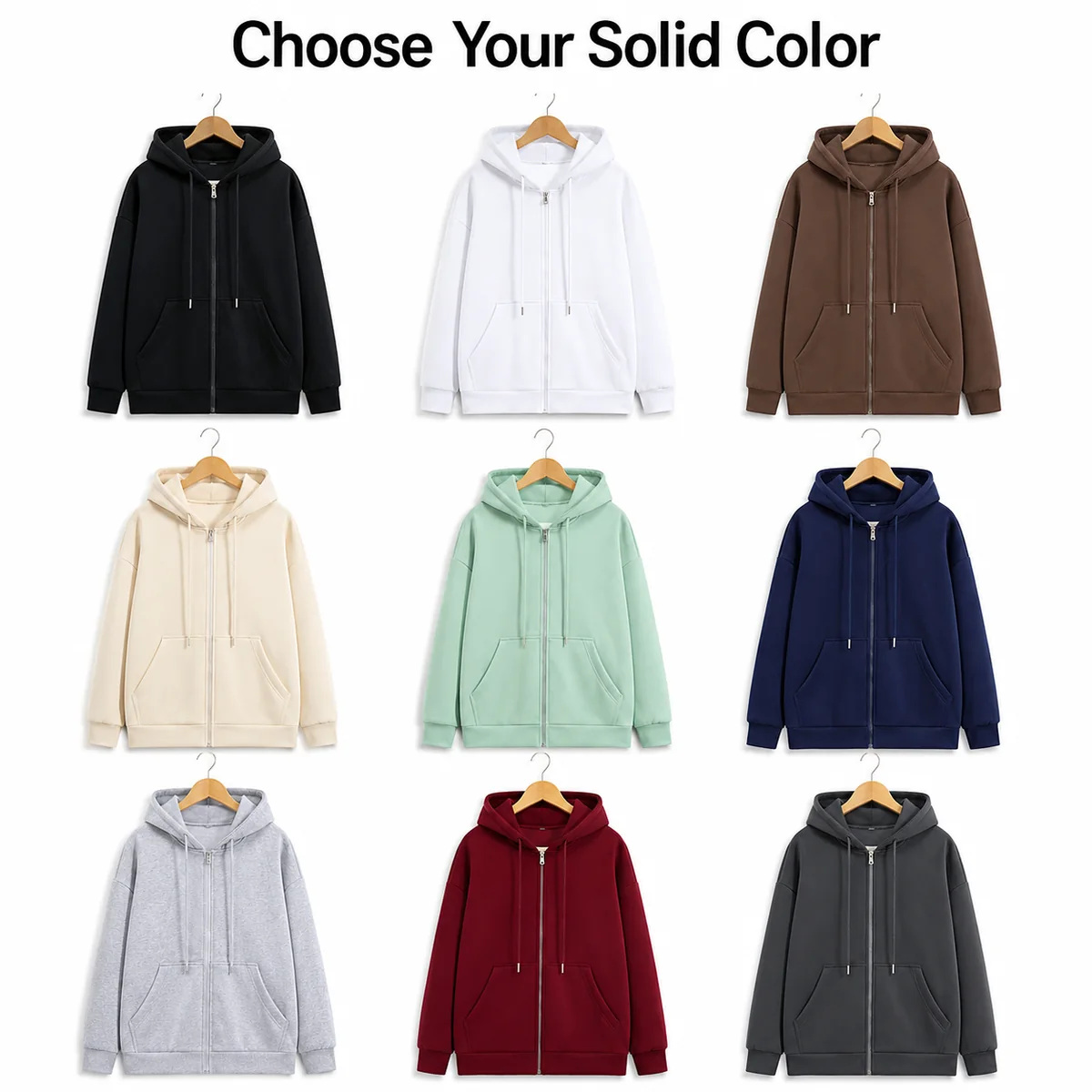 Scena di uso quotidiano per Felpa uomo in cotone fleece con zip, tinta unita regular fit