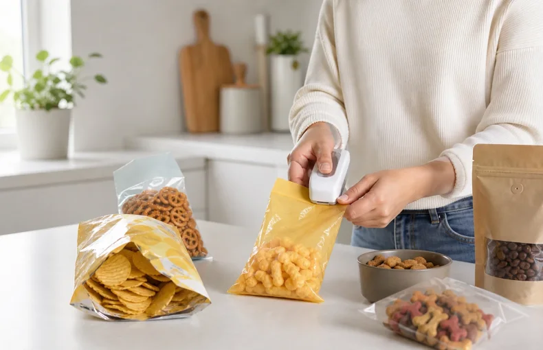 Comment utiliser une mini scelleuse pour garder les snacks frais