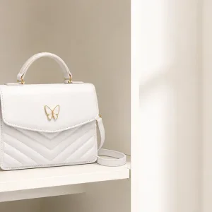 Mini Satchel Matelasse: Poignee, Bandouliere et Taille