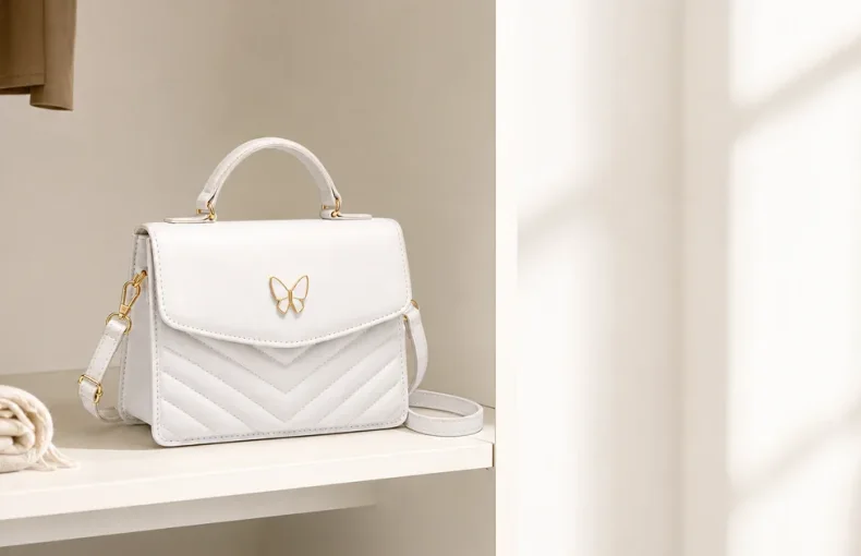 Mini Quilted Satchel Guide: Griff, Riemen und Groesse