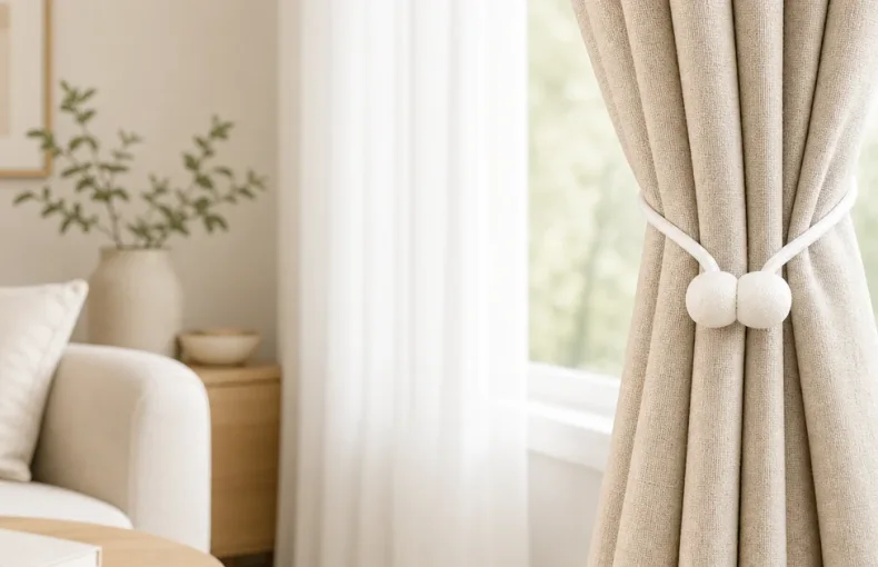 No-Drill Magnetic Curtain Tiebacks: Renter Window Guide