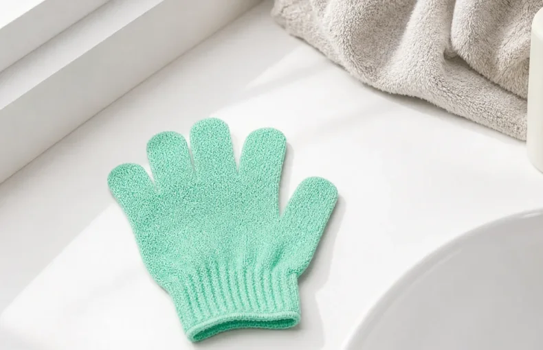 Guanto Esfoliante in Nylon: Misura, Texture e Uso in Doccia