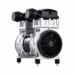 2HP oil-free air compressor pump motor assembly on a white background