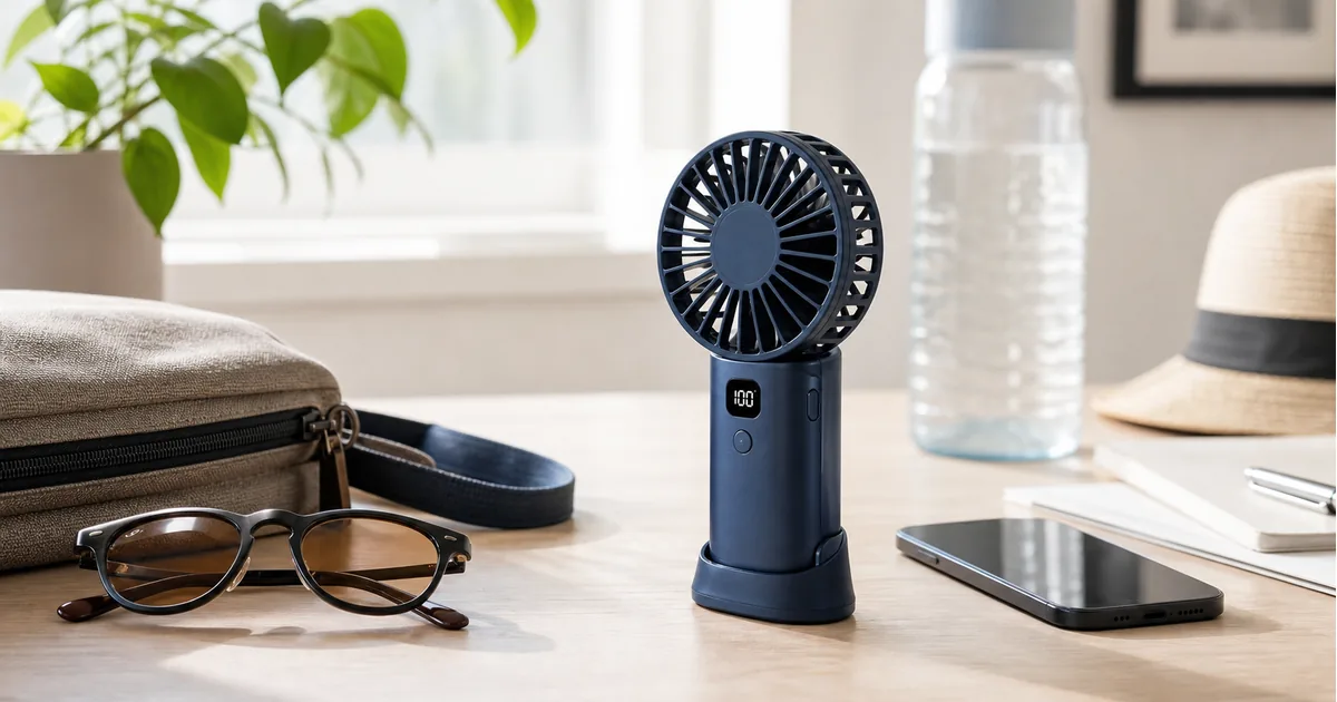 Portable Handheld Fan Guide for Hot Commutes, Travel and Desk Cooling