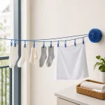 Portable Travel Clothesline with 12 Clips