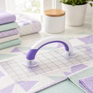 Poignée à ventouses pour règle de quilting et tapis de découpe