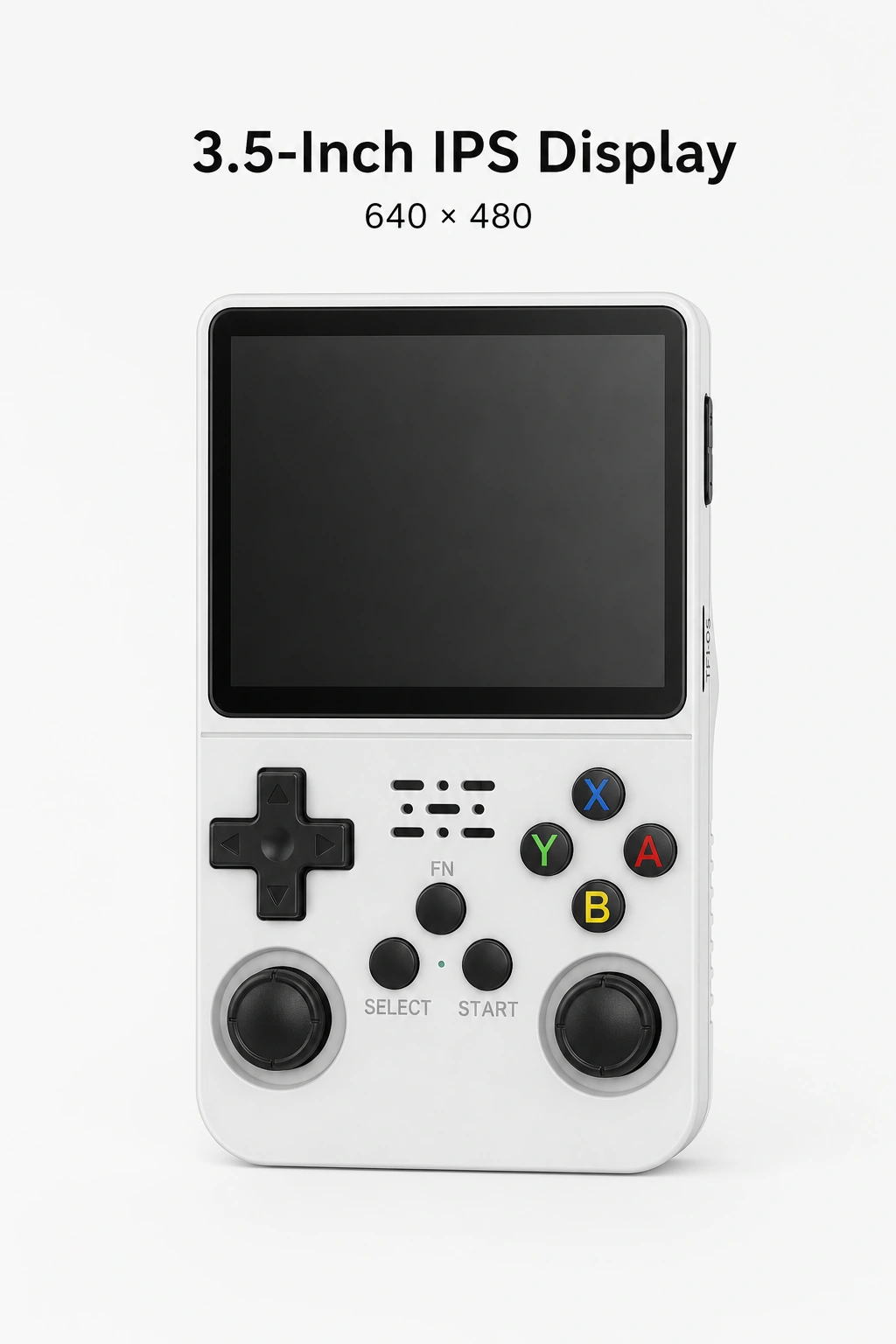 Console blanche sous les indications écran IPS de 3,5 pouces et résolution de 640 × 480