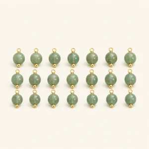 20-teiliges 8x13mm rundes Quarz-Anhänger-Set für Schmuckherstellung