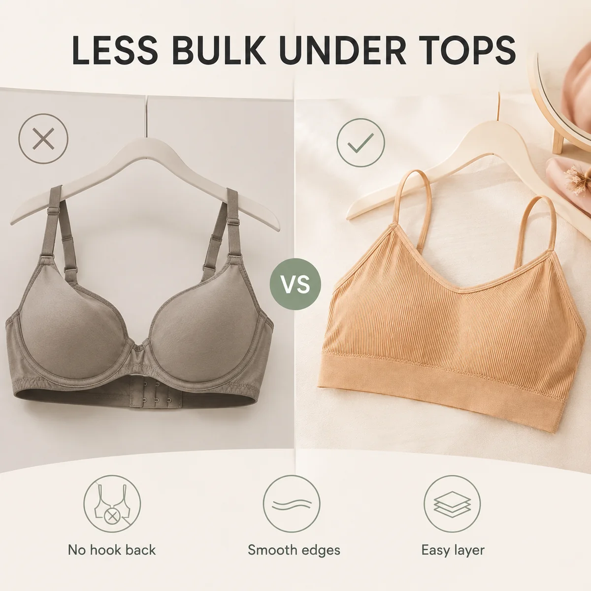 Everyday use scene for Women's Seamless Push Up Bra for Everyday Comfort
