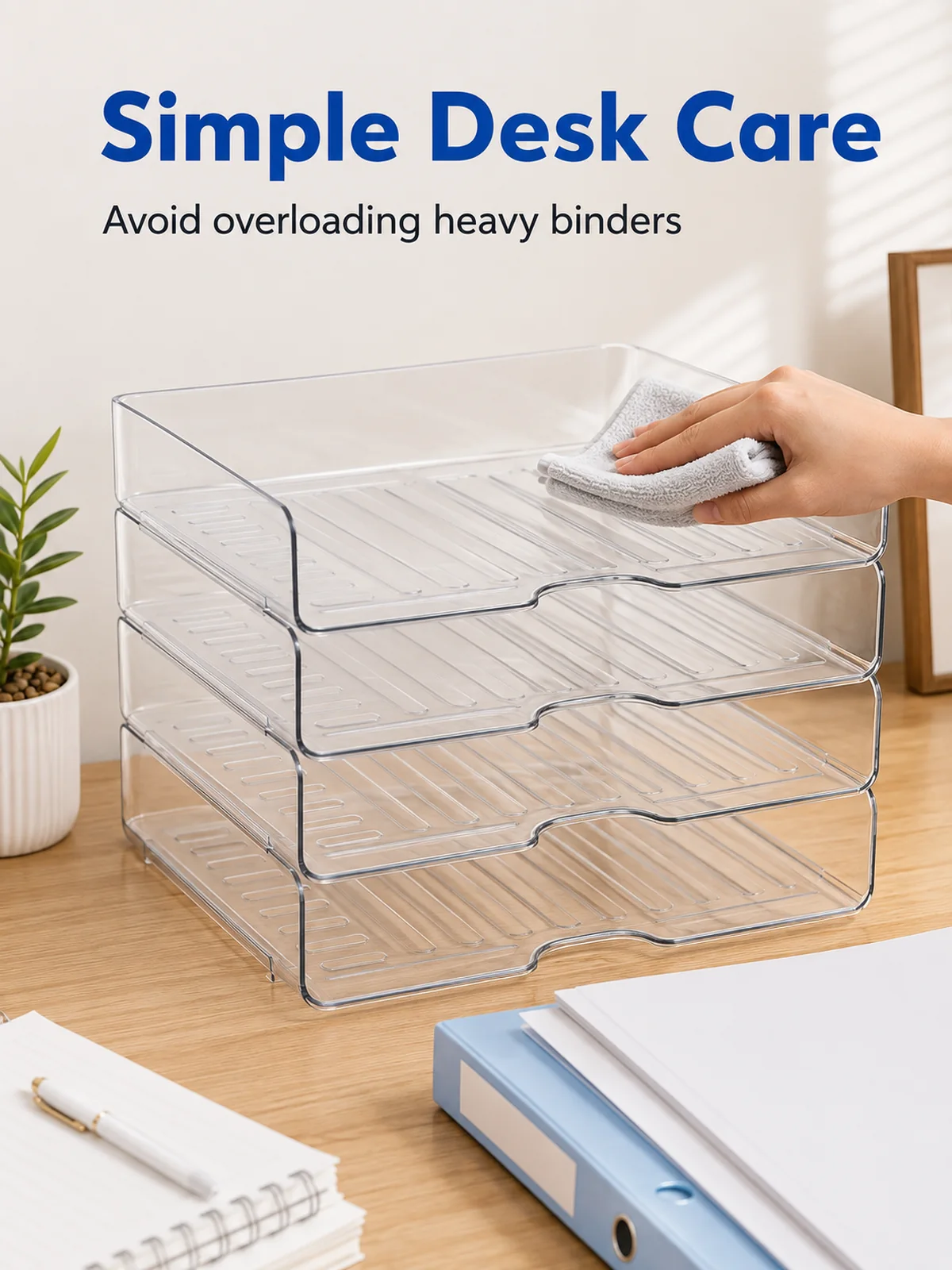 Conseils simples pour organiseur papier en plastique transparent