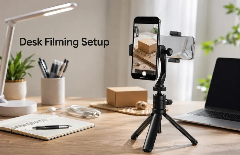 Smartphone Tripod Mount Guide for Desk Filming, Video Calls and Simple Product Shots