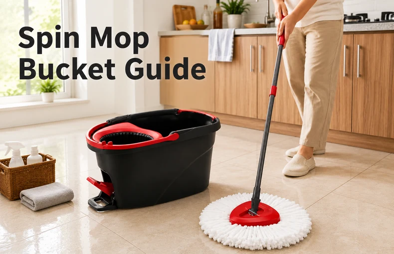 Spin-Mop-Eimer-Set Ratgeber fuer kleine Wohnungen, Fliesen und Wochenputz