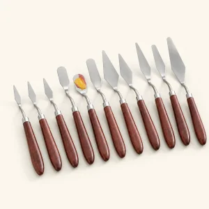 10-teiliges Edelstahl-Palettenmesser-Set für Öl- und Acrylmalerei