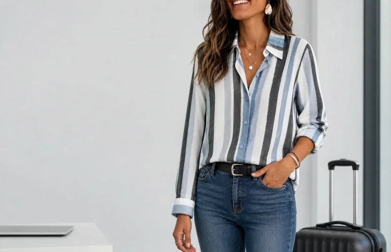 Gestreiftes Langarm Button-down Hemd Ratgeber: Passform, Aermel und Reise-Styling
