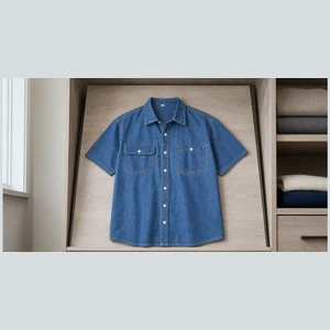 Camisa vaquera de manga corta: bolsillos y medidas que comprobar
