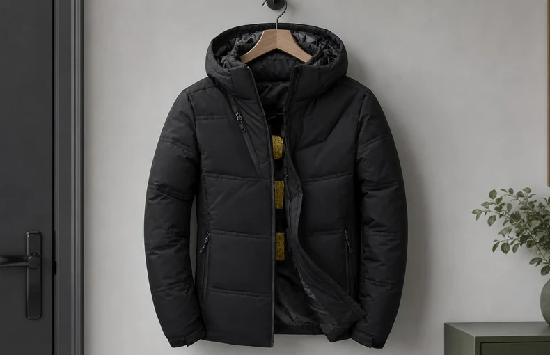 Men's Hooded Puffer Coat Size Guide: M to 4XL Fit Checks