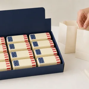 Squishies de mantequilla con bandera de EE. UU.: guía de compra de caja de 12