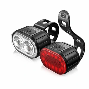 Juego de luces para bicicleta recargables por USB-C