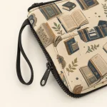 Custodia lavabile in tessuto con zip per libri